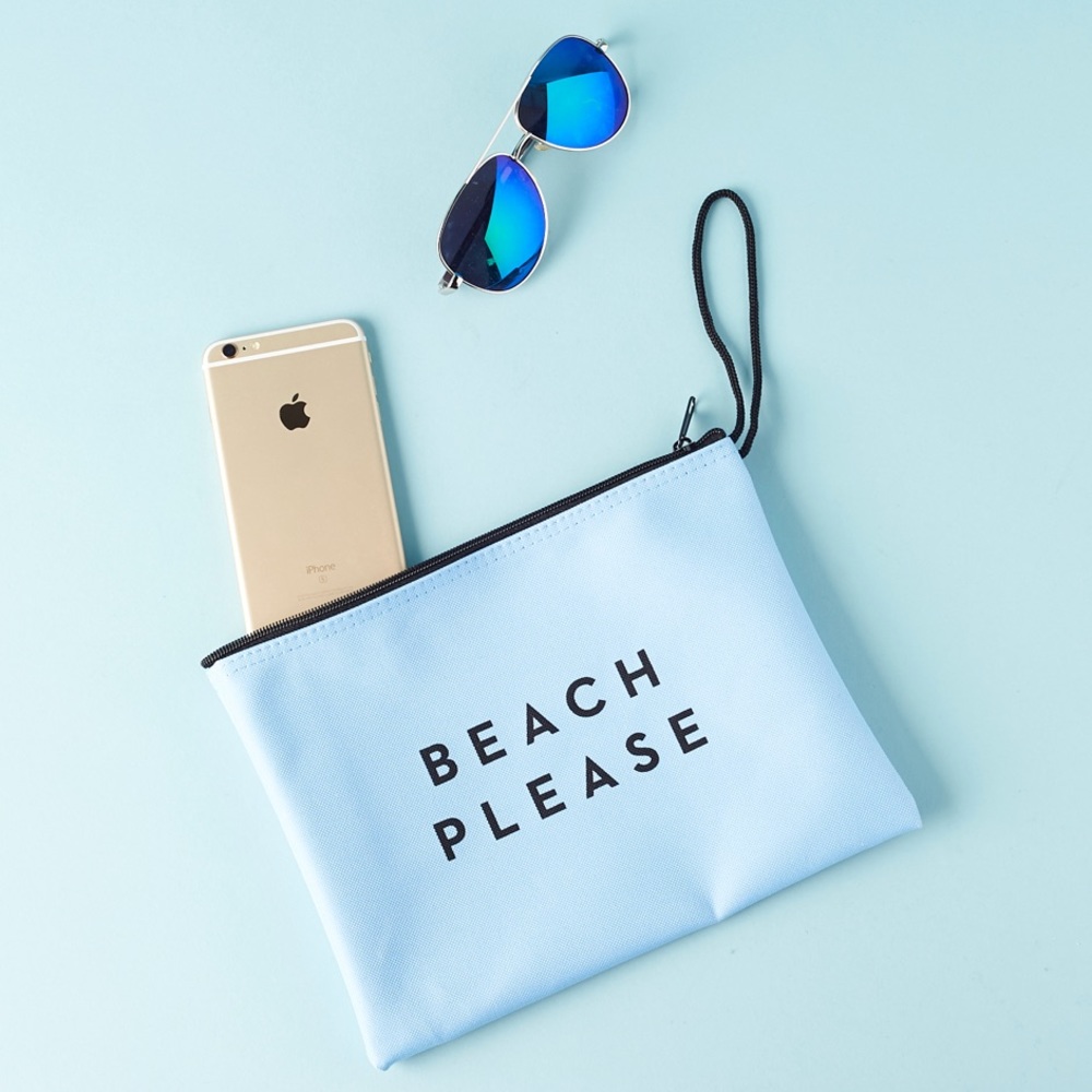 Milly ‘Beach Please’ Blue Water Resistant Bag